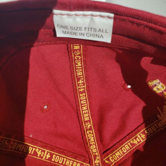 1874 Southern Comfort Hat Red Adjustable Strapback Adult Baseball Cap SC - Picture 8 of 8